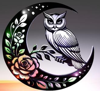 Moon Owl (now with background)