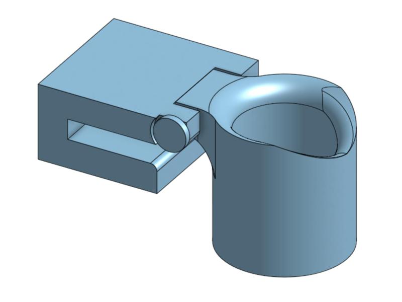 Fishing rod holder for side of golf cart