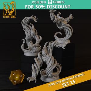Air Elementals - RPG Monster DnD 5e - Mortal Enemies Set 15