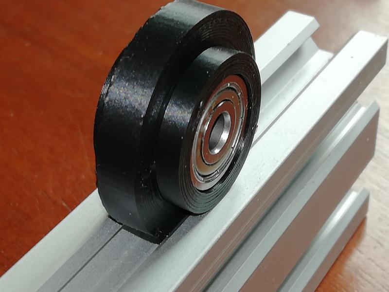 roue pour profilé alu