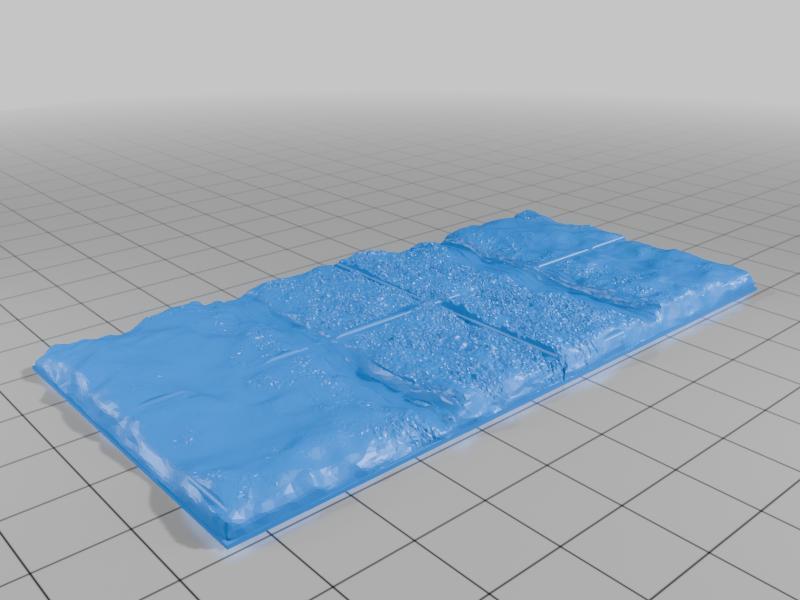 Mud Streets remix with 1 inch grid