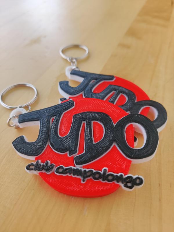 Judo club personalized keychain