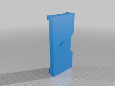 Din 6 post blank cover with storage.stl