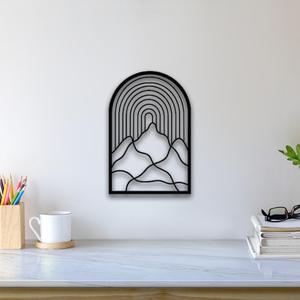 Abstract Mountain Wall Art