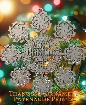 Thangs 3d Snowflake Ornament