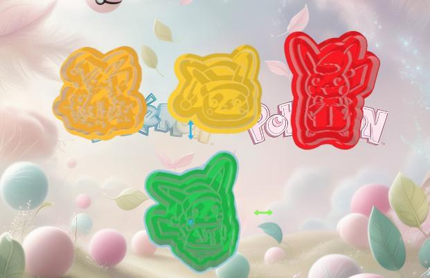 cookie cutter christmas pikachu pokemon