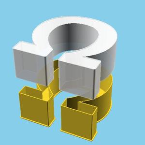 Omega symbol, nestable box (v1)
