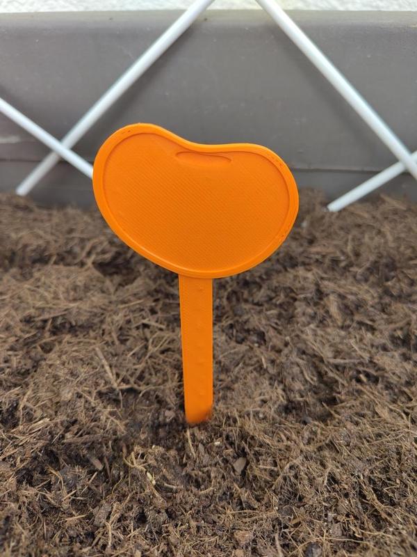 Bean plant marker/ plant label stick - INCREASE project