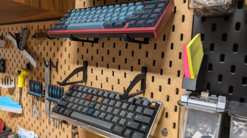 35deg keyboard hook for IKEA Skadis/Uppspel