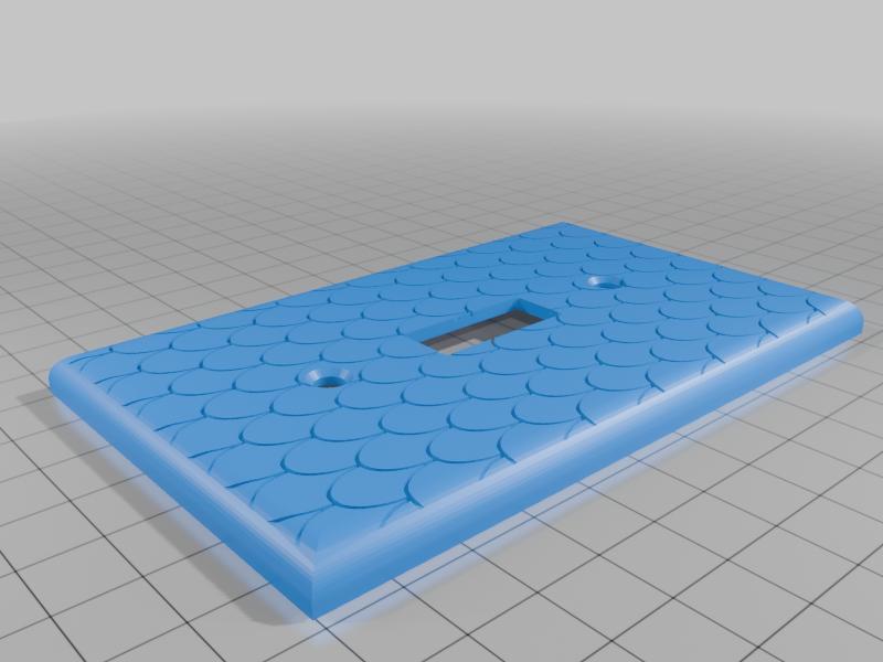 Dragon scale light switch cover