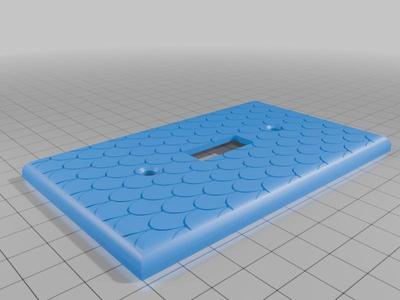 Dragon scale light switch cover