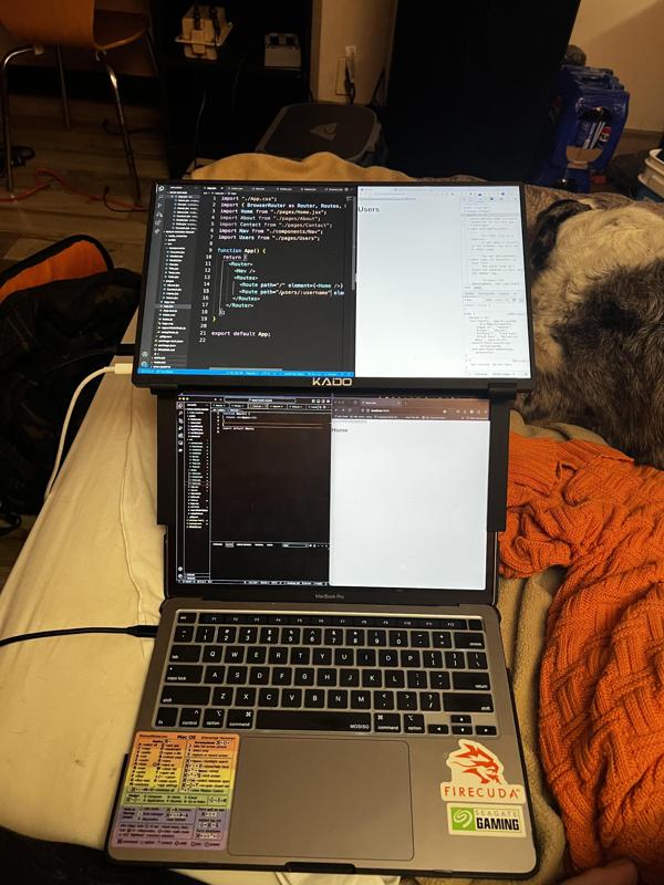 External Display Mount for 2022 Macbook Pro M2 with Mosiso Case