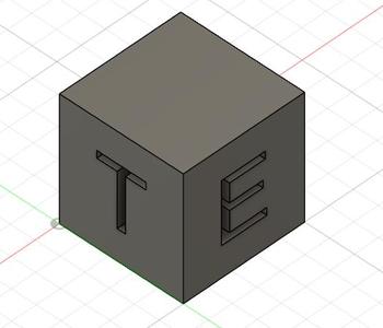 test cube
