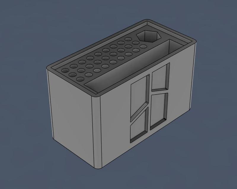 Small deburring station