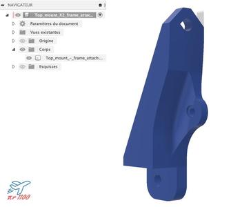 Filament Top mount frame attachment Sidewinder X2