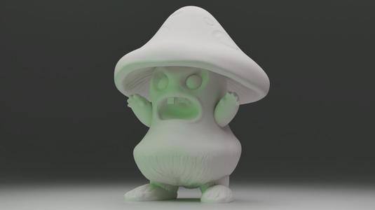 Angry little mushroom man