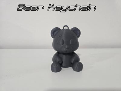 Sitting Bear Keychain