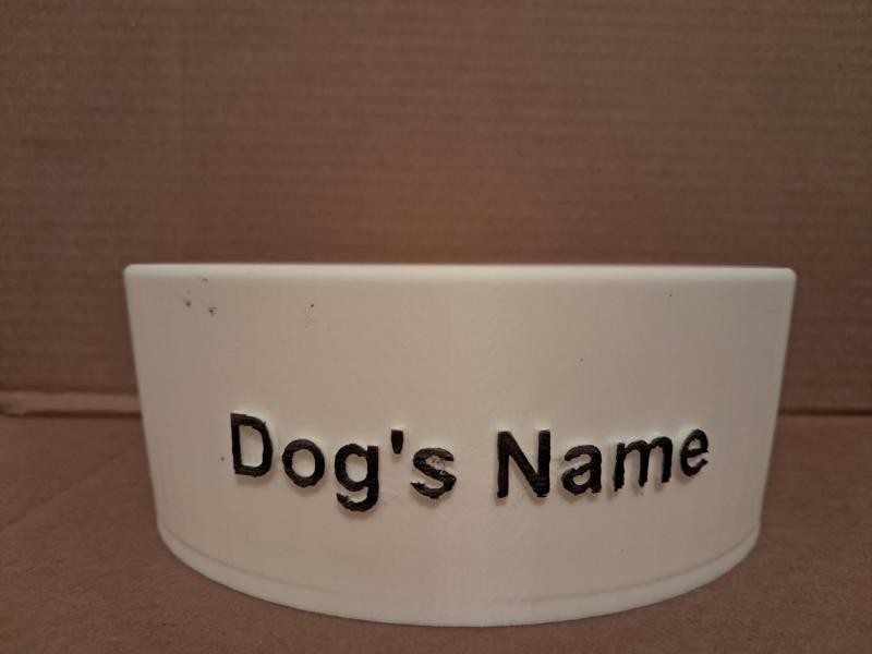 Customizable Pet Food/Water Bowl 