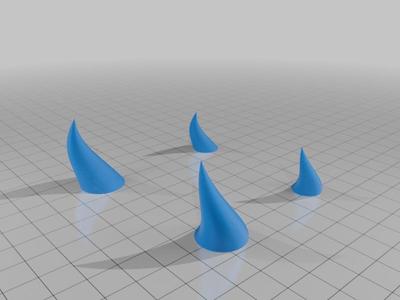 Costume Curved Horns