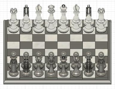 Full Chess set (With 3D Board!)