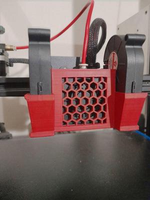Duto de resfriamento dual 5015 Ender 3 pro com capa de hotend