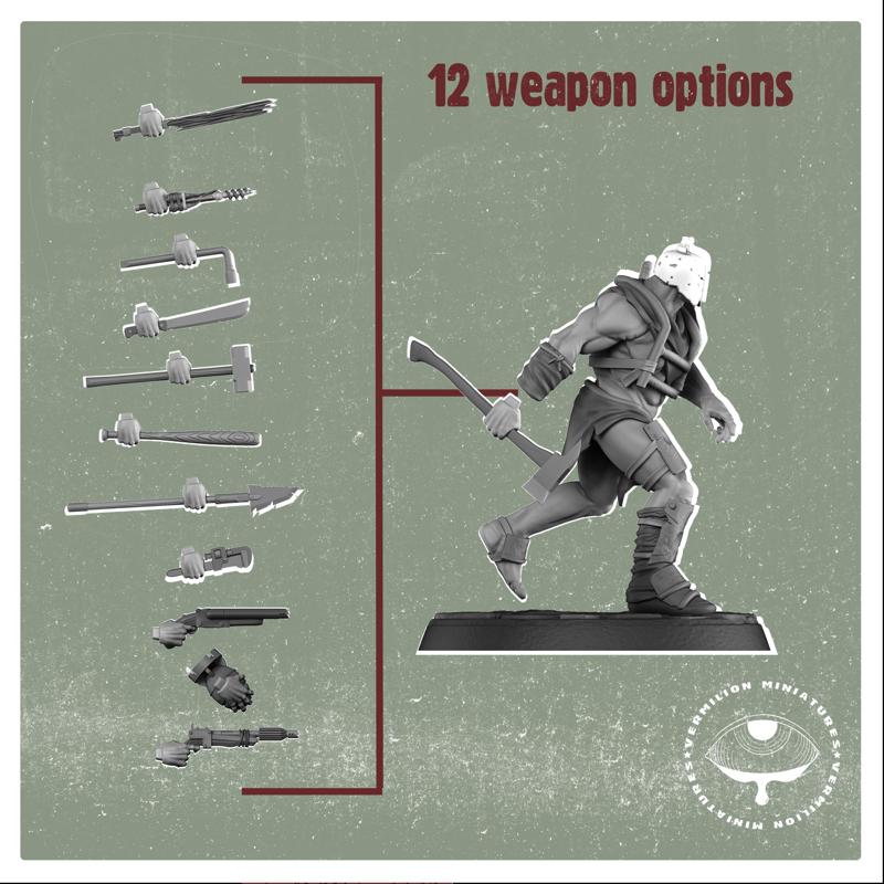 12 weapon options for Atomic Mutants
