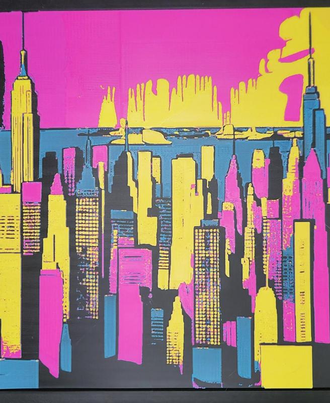 3D Printed Painting - City