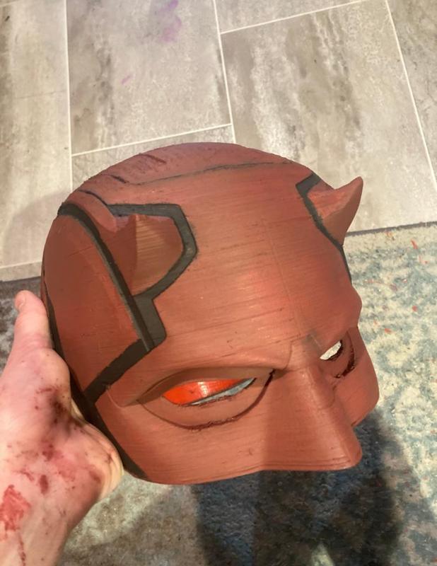 Daredevil Helmet 2 piece Netflix (Xtra Large)