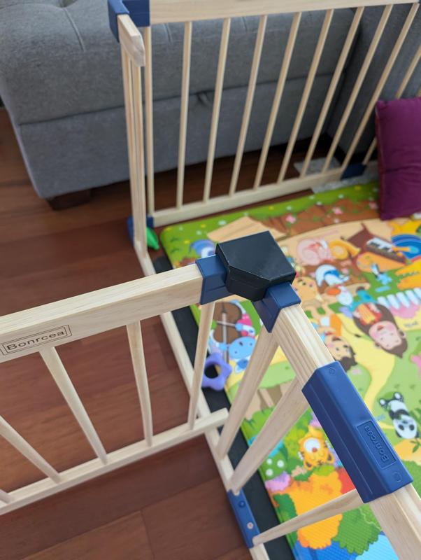 Baby gate fixing