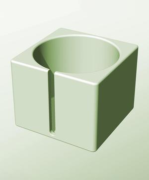 CS128-115-S Modular slotted component container modern decor