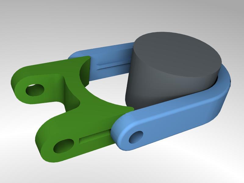 Bicycle seatpost tube (32.4 mm) clamp with eyelets