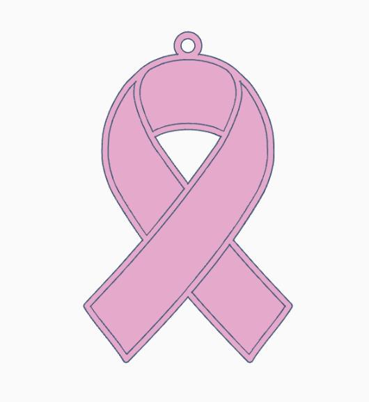 Awareness Ribbon Earring 2.stl