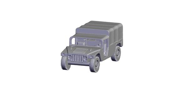 1/87 Scale HMMWV Pickup Covered.stl