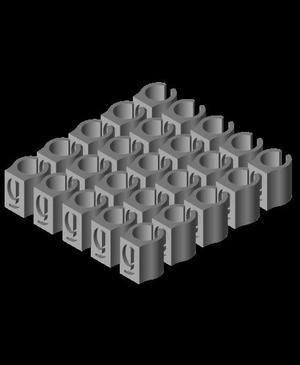 3mm Wire Clip - 9 X 25.stl