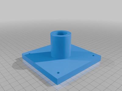 Grundplatte mit Aufnahme 22mm