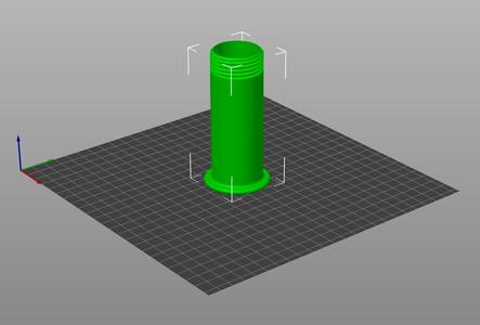 Filament Holder for IKEA Pax closet (long tube)