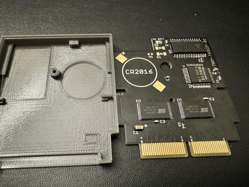 TinyTendo TNY-TKROM Low Profile MMC3 and SRAM Cartridge Bottom