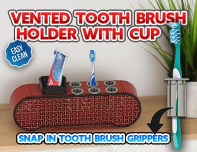 Vented Toothbrush Holder