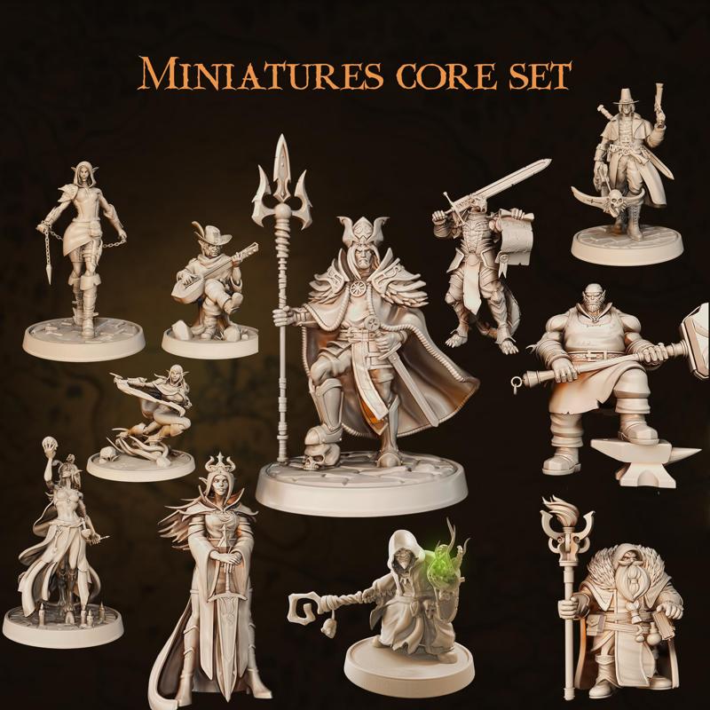 Classic Heroes Collection - Set of 10 Miniatures