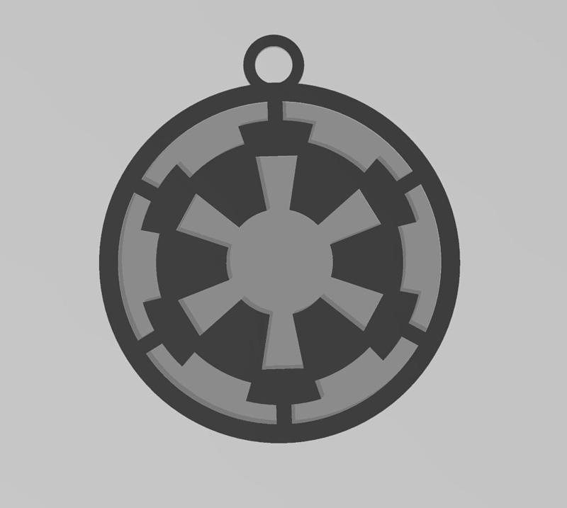 Star Wars Galactic Empire Emblem Keychain