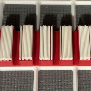 Gridfinity plastic razor blade storage (5 X 1)