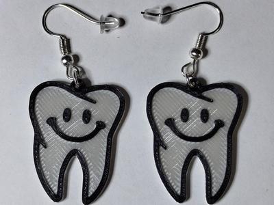 Earrings Tooth / Zahn Ohrringe