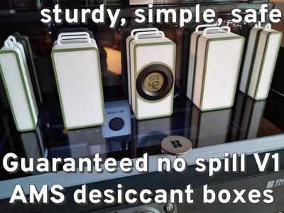 AMS desiccant boxes V1 sturdy/simple/safe