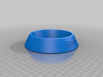 custom name dog or cat bowl