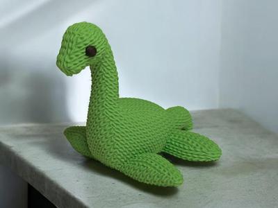 Cute Knitted Dinosaur (or is it Nessie?)