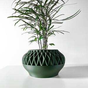 The Ersos Planter Pot with Drainage Tray & Stand: Modern and Unique Home Decor