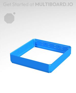 3x3x0.5 - Simple Walls - Standard Click-In Multibin Shell Extension