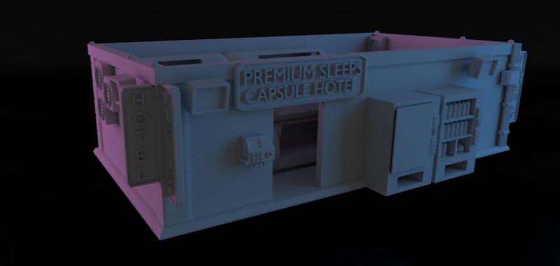 capsule hotel - cyberpunk legacy