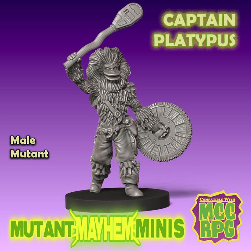 Captain Platypus, Male Mutant Human