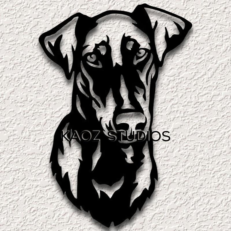fox terrier wall art dog wall decor puppy breed decoration 2d animal pet